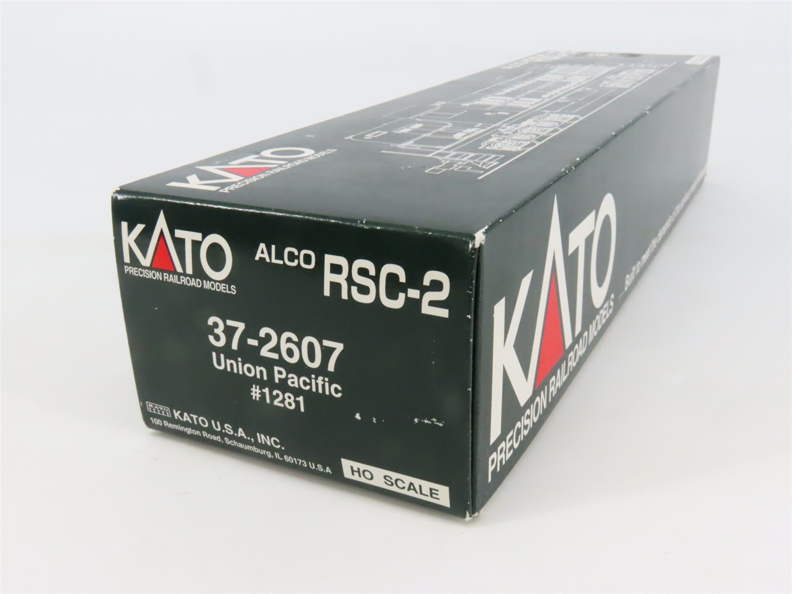 HO Scale KATO 37-2607 UP Union Pacific ALCO RSC-2 Diesel #1281 - DCC Ready