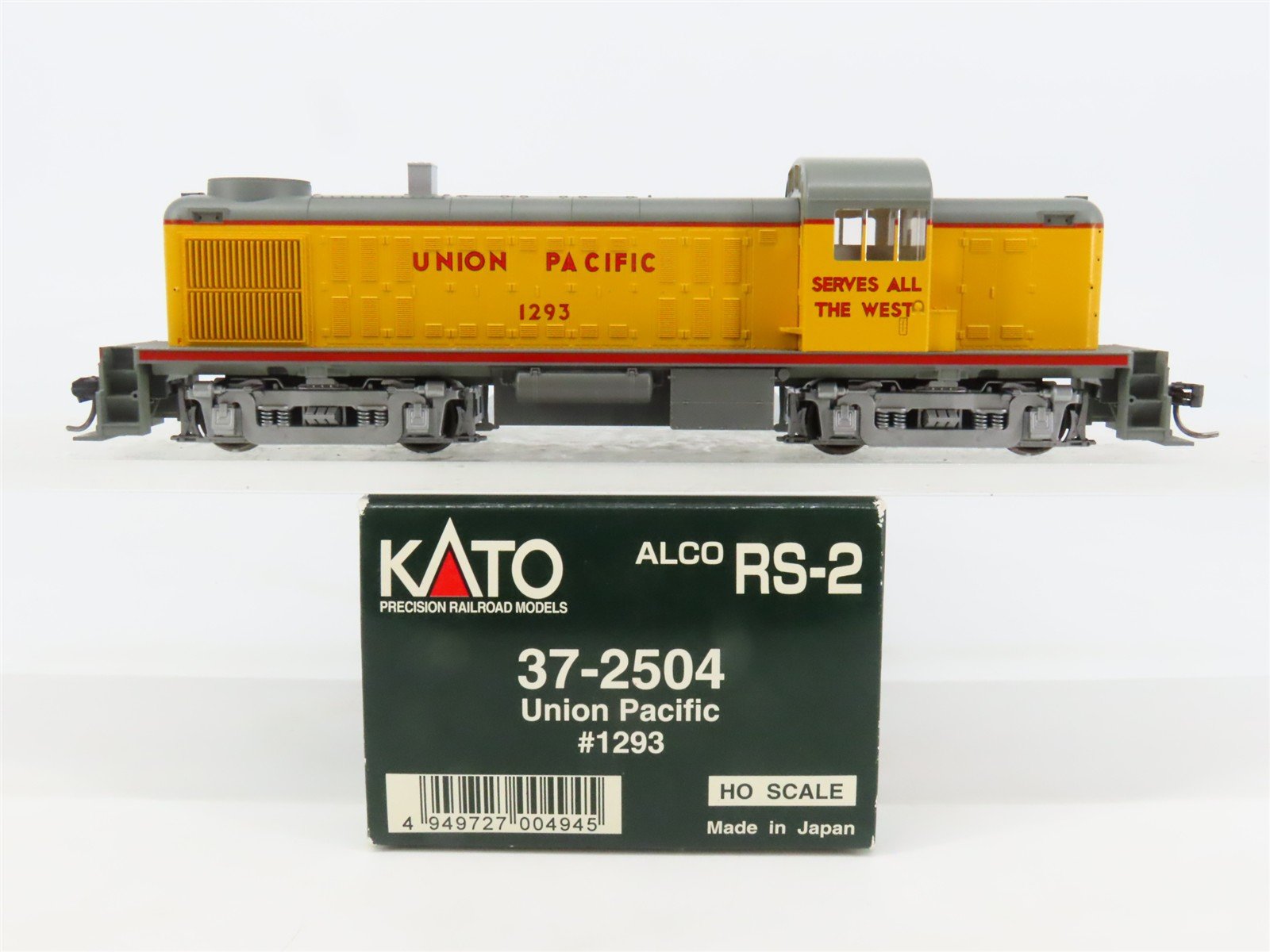 HO Scale KATO 37-2504 UP Union Pacific ALCO RS-2 Diesel #1293 - DCC Ready
