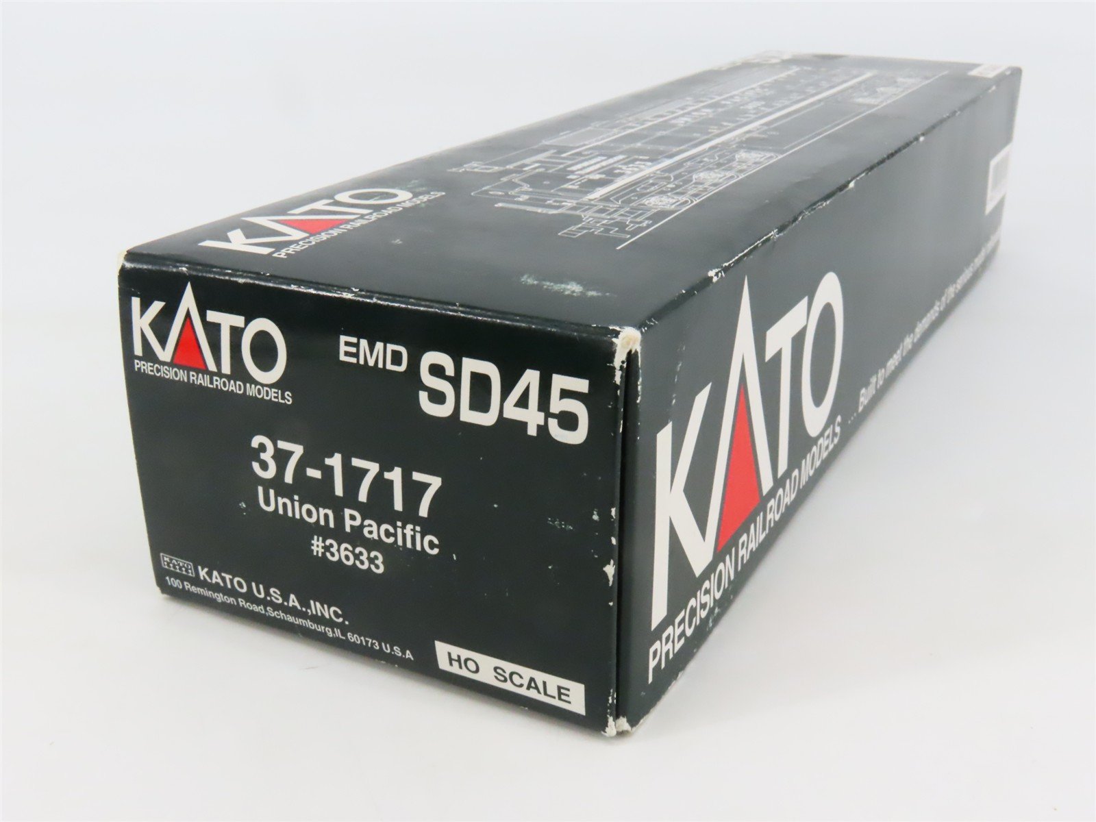 HO Scale KATO 37-1717 UP Union Pacific EMD SD45 Diesel #3633 - DCC Ready