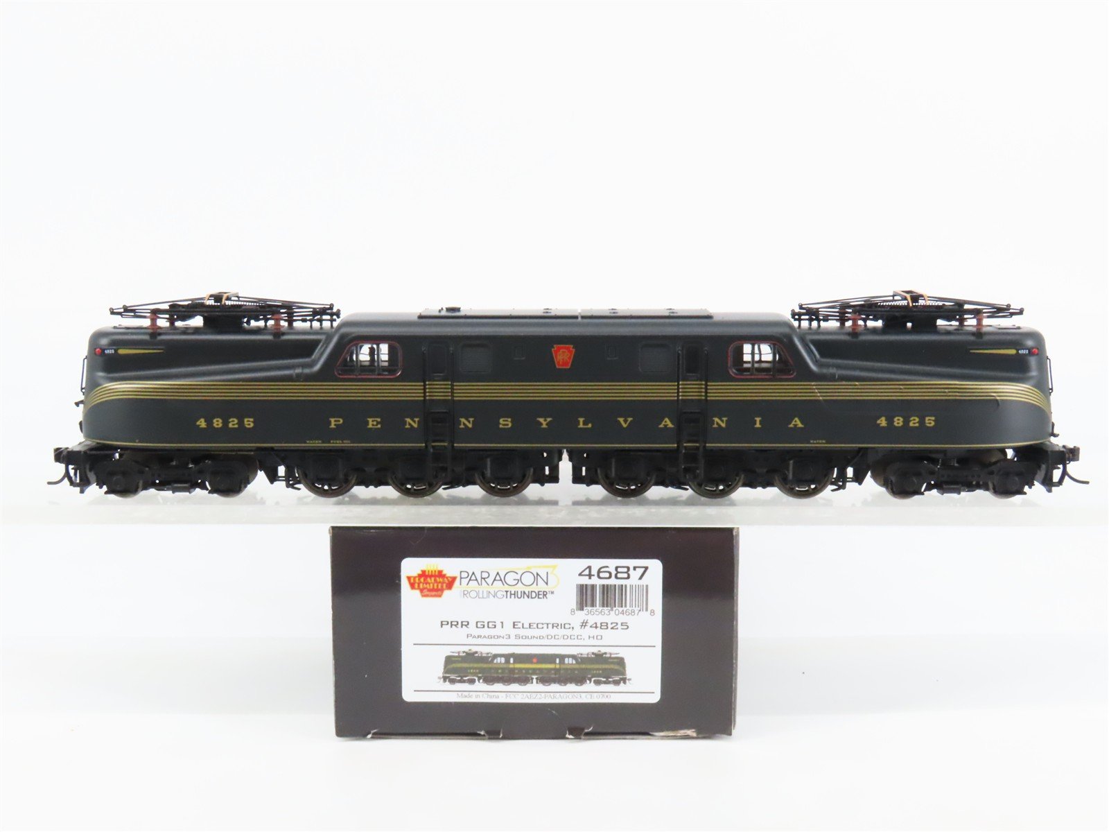 HO Broadway Limited BLI 4687 PRR Pennsylvania GG1 Electric #4825 - Paragon3