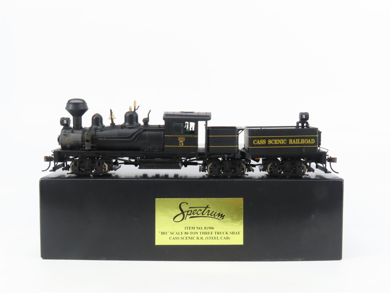HO Scale Bachmann Spectrum 81906 Cass Scenic 3-Truck Shay Steam #5 - DCC Ready