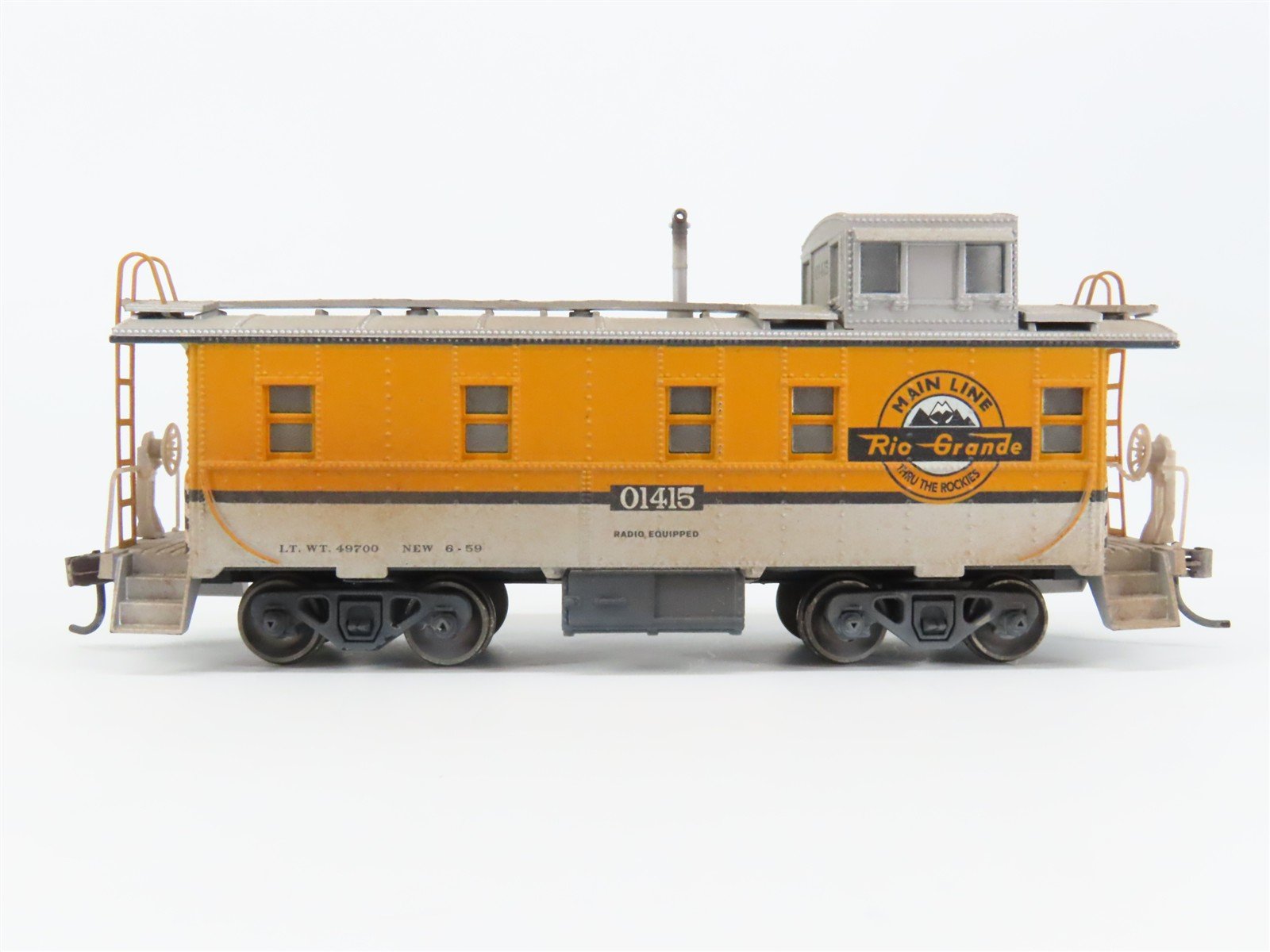 HO Scale DRGW Rio Grande Cupola Caboose #01415 Weathered