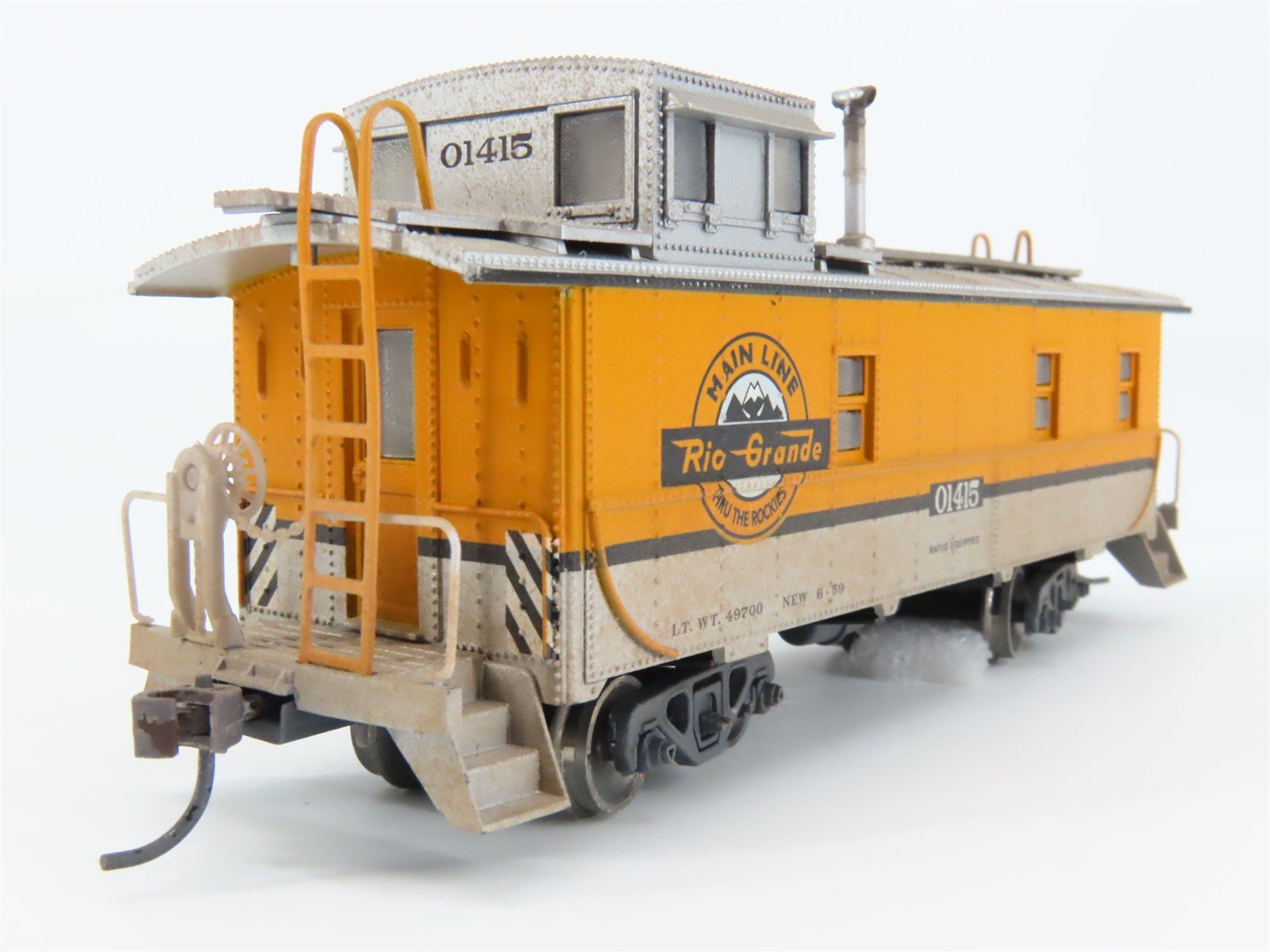 HO Scale DRGW Rio Grande Cupola Caboose #01415 Weathered