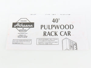 HO Athearn 1453 L&N Louisville & Nashville 40' Pulpwood Flatcar #23058 w/Load