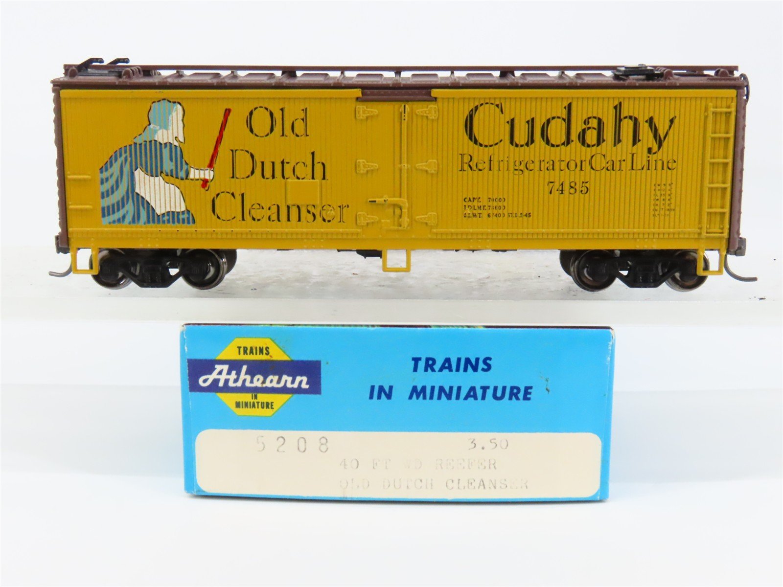 HO Scale Athearn 5208 Old Dutch Cleanser Cudahy 40' Wood Reefer #7485