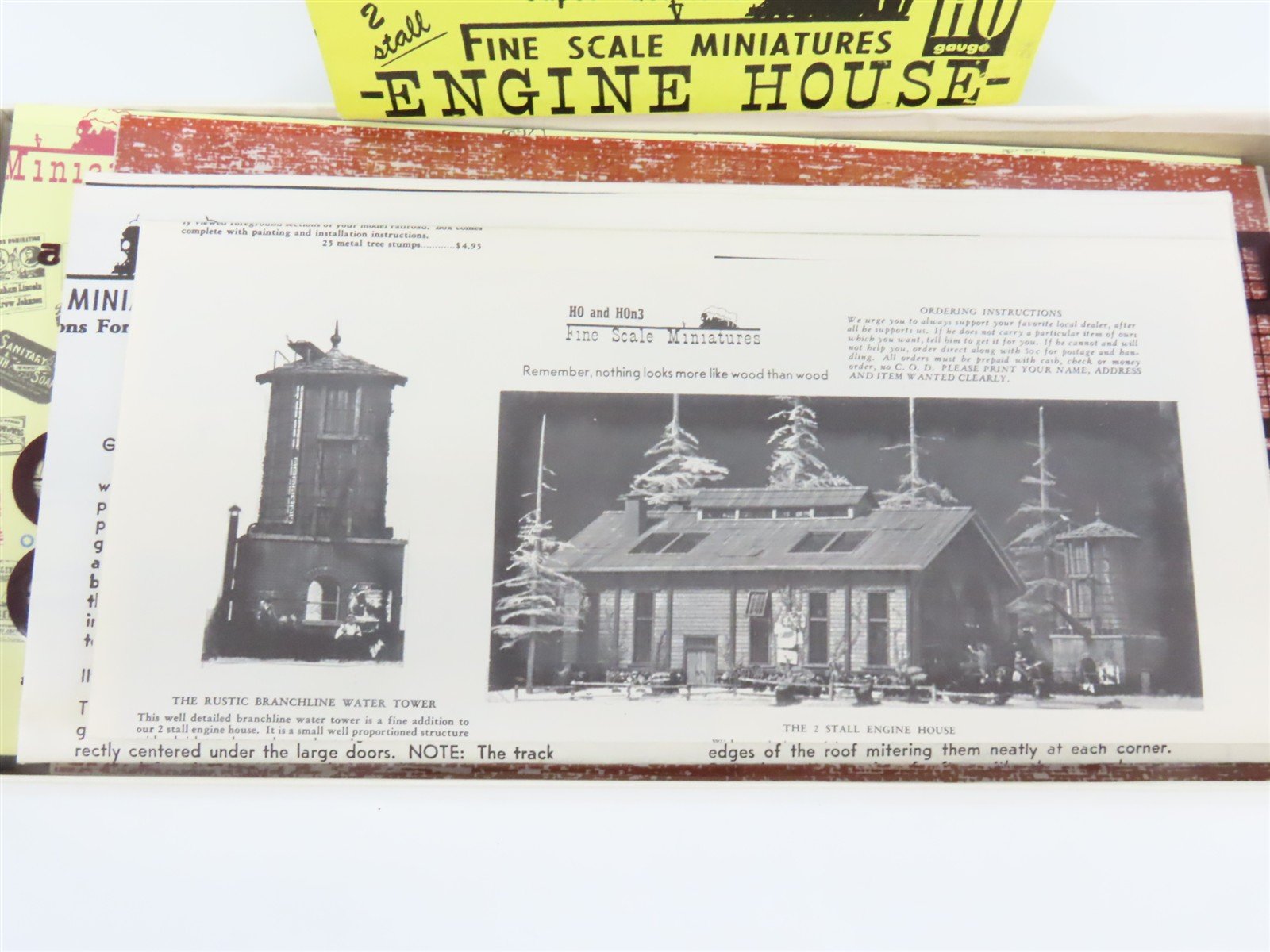 HO Scale Fine Scale Miniatures 35 2 Stall Engine House Building Craftsman Kit