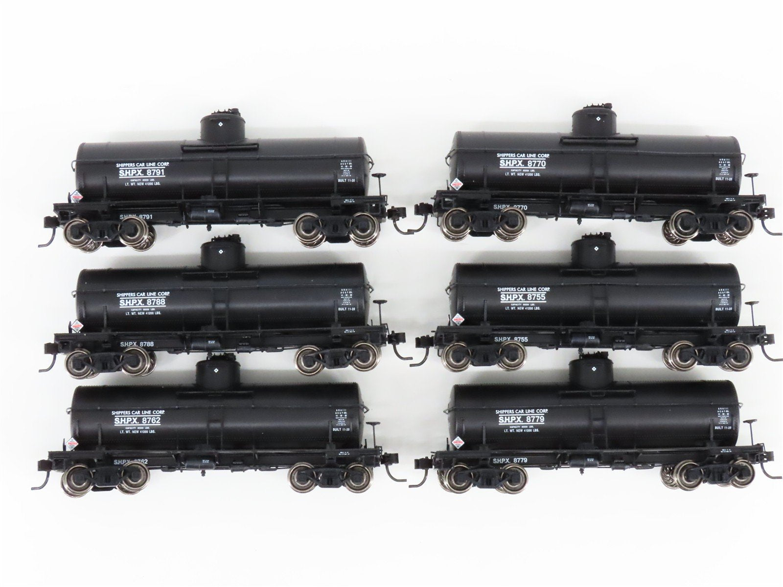 HO Scale PROTO 2000 21894 SHPX Shipper's Car Line 8,000 Gallon Tank Cars 6-Pack