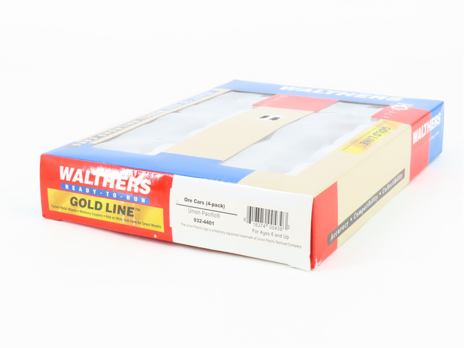 HO Scale Walthers Gold Line 932-4401 UP Union Pacific Railroad Ore Cars 4-Pack