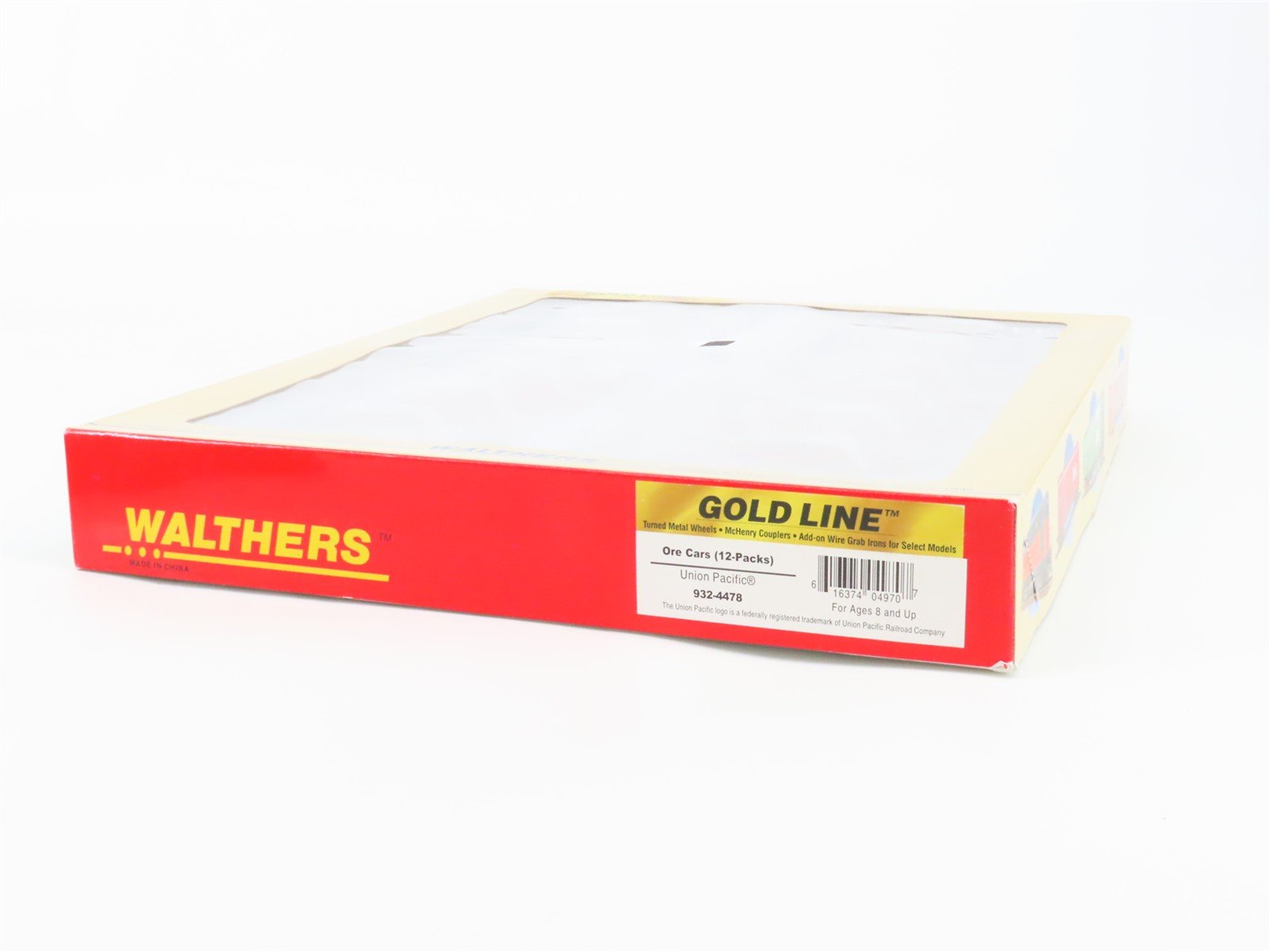 HO Scale Walthers Gold Line 932-4478 UP Union Pacific Railroad Ore Cars 12-Pack