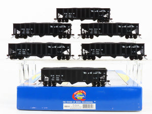 HO Scale Athearn 95614 D&RGW Rio Grande Railroad 40' 3-Bay Hoppers 6-Pack