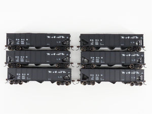 HO Scale Athearn 95614 D&RGW Rio Grande Railroad 40' 3-Bay Hoppers 6-Pack