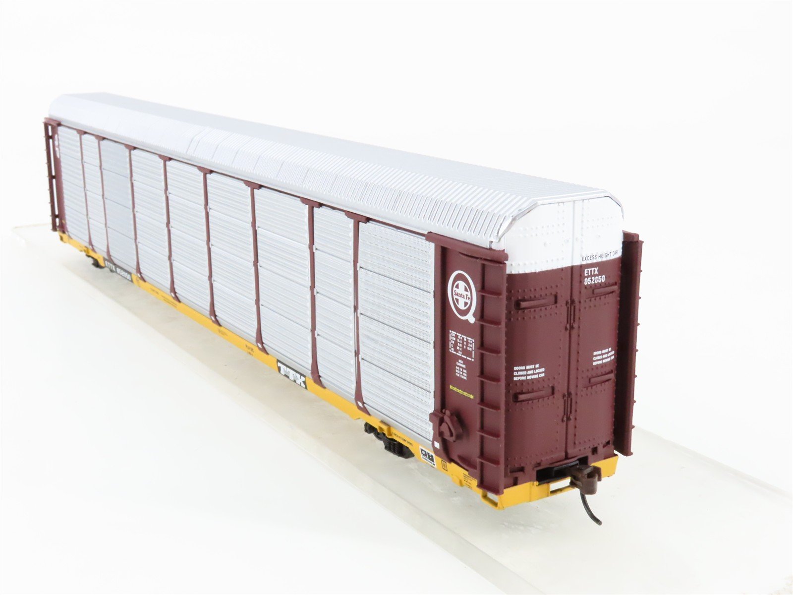 HO Walthers 932-24851 ETTX ATSF Santa Fe 89' Tri-Level Auto Carriers 2-Pack