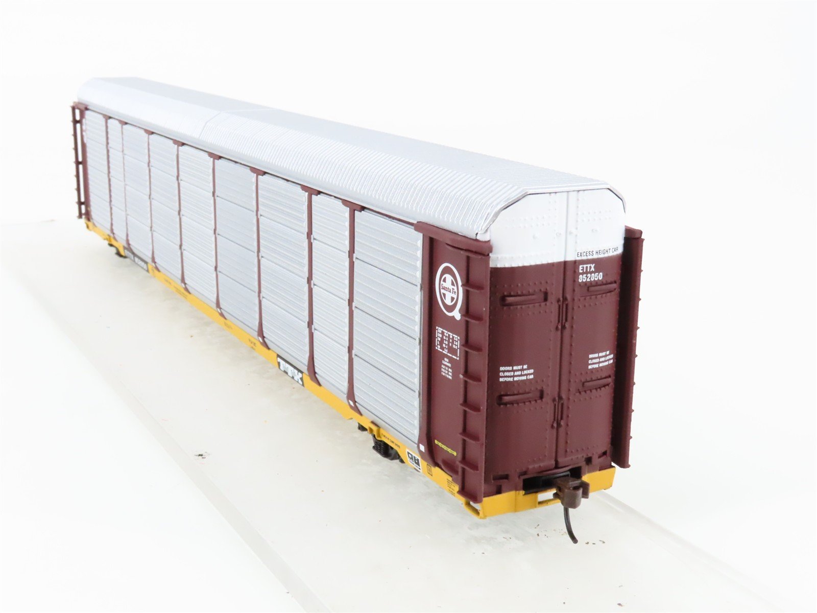 HO Walthers 932-24851 ETTX ATSF Santa Fe 89' Tri-Level Auto Carriers 2-Pack