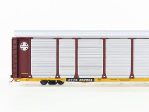 HO Walthers 932-24851 ETTX ATSF Santa Fe 89' Tri-Level Auto Carriers 2-Pack