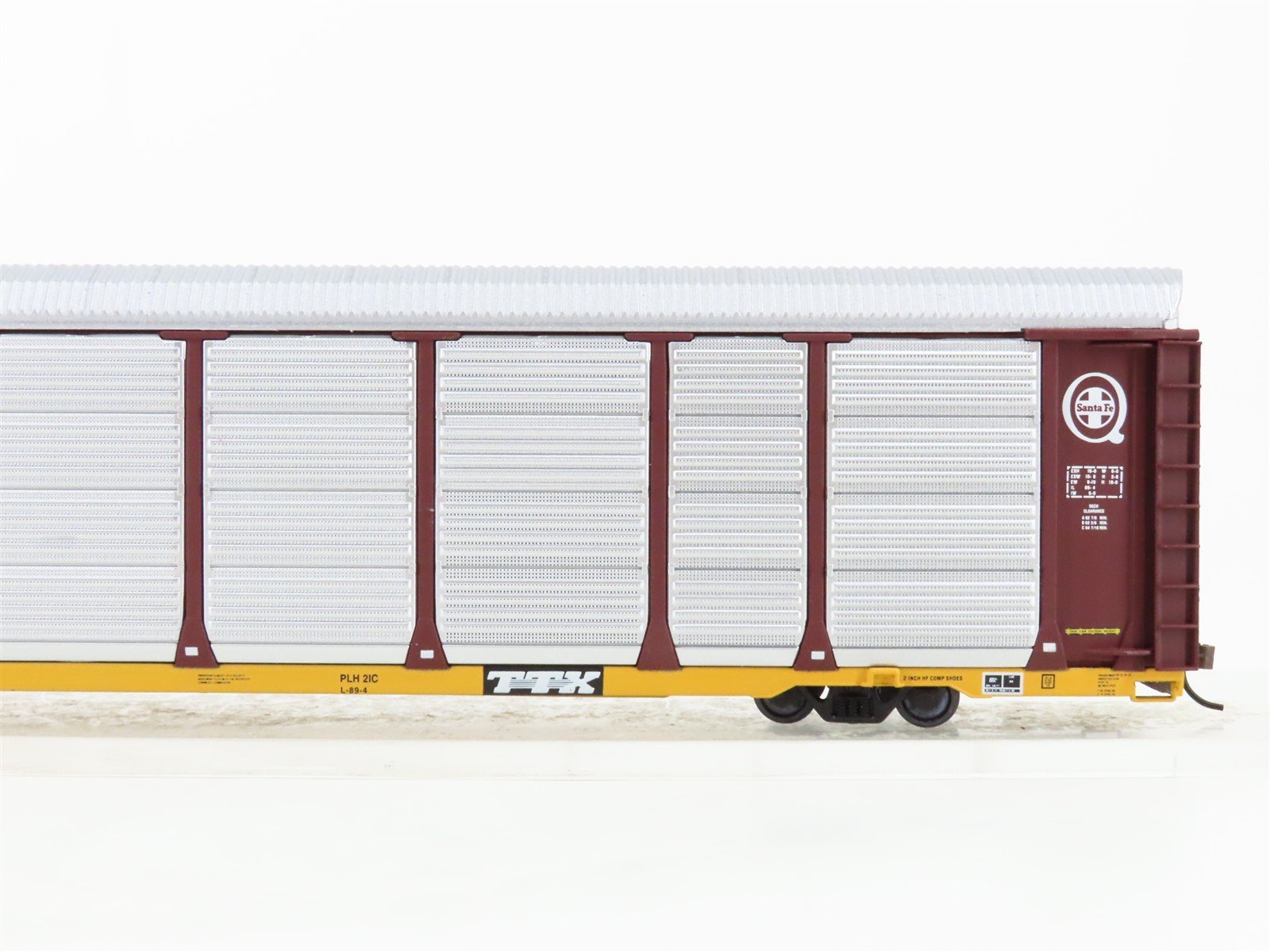 HO Walthers 932-24851 ETTX ATSF Santa Fe 89' Tri-Level Auto Carriers 2-Pack