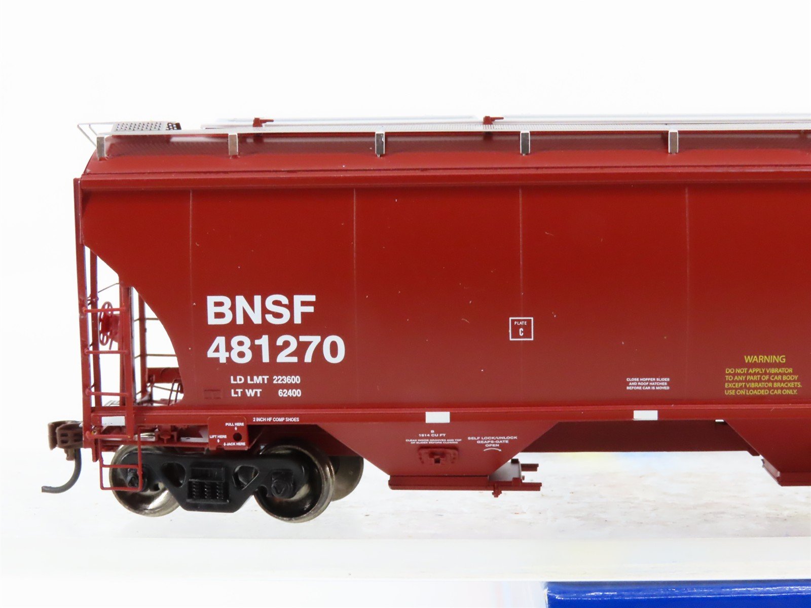 HO Scale Athearn ATH89436 BNSF Burlington Northern Santa Fe 3-Bay Hopper #481270