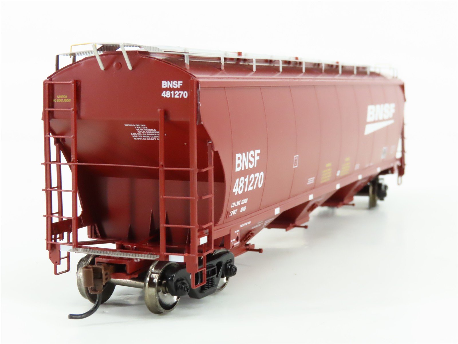 HO Scale Athearn ATH89436 BNSF Burlington Northern Santa Fe 3-Bay Hopper #481270