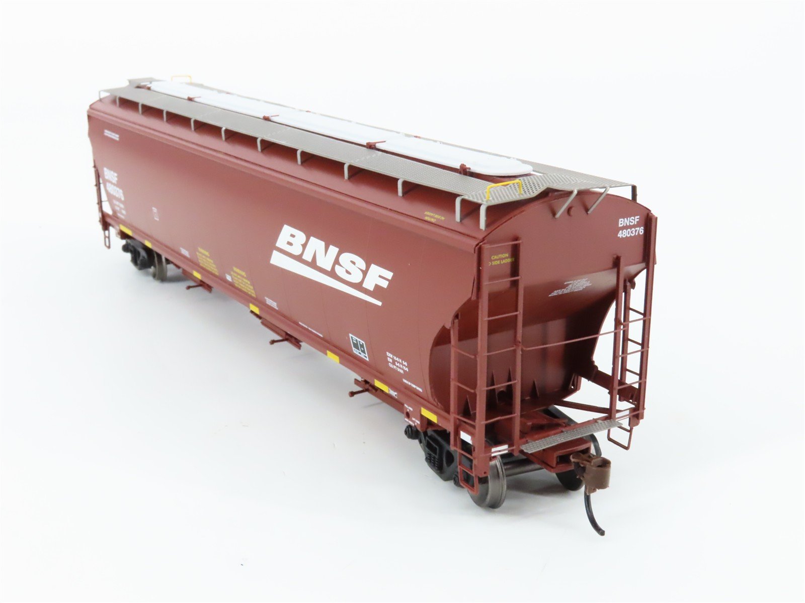 HO Scale Athearn ATH89475 BNSF Railway 3-Bay Covered Hopper #480376