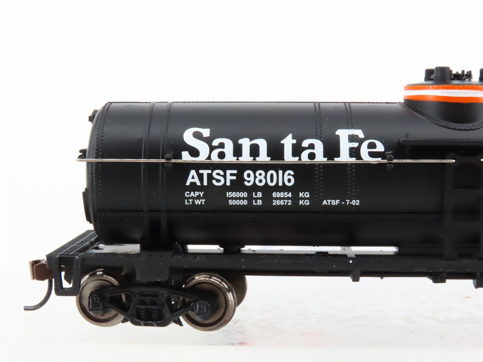 HO Scale Walthers Trainline 931-1444 ATSF Santa Fe Railroad Tank Car #98016
