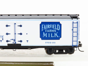 HO Scale Roundhouse 84621 FFDX Fairfield Farms Milk 40' Wood Reefer #103