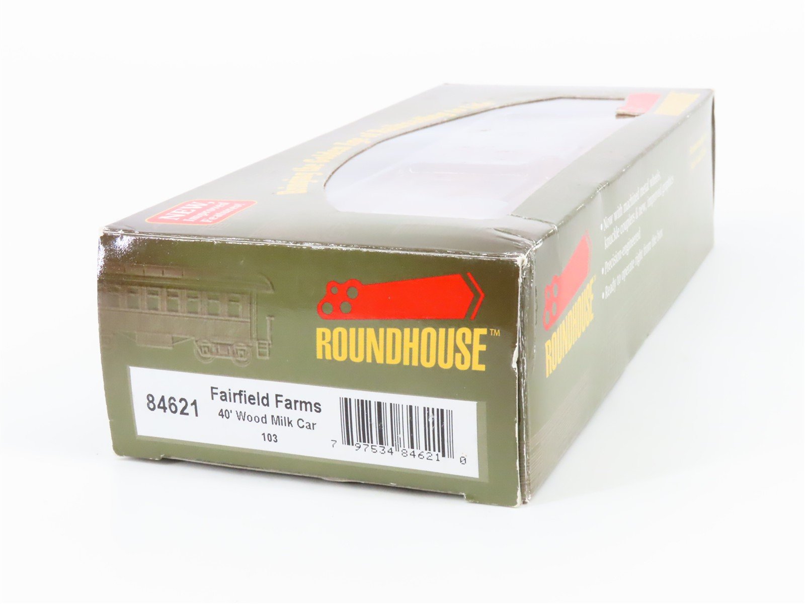HO Scale Roundhouse 84621 FFDX Fairfield Farms Milk 40' Wood Reefer #103