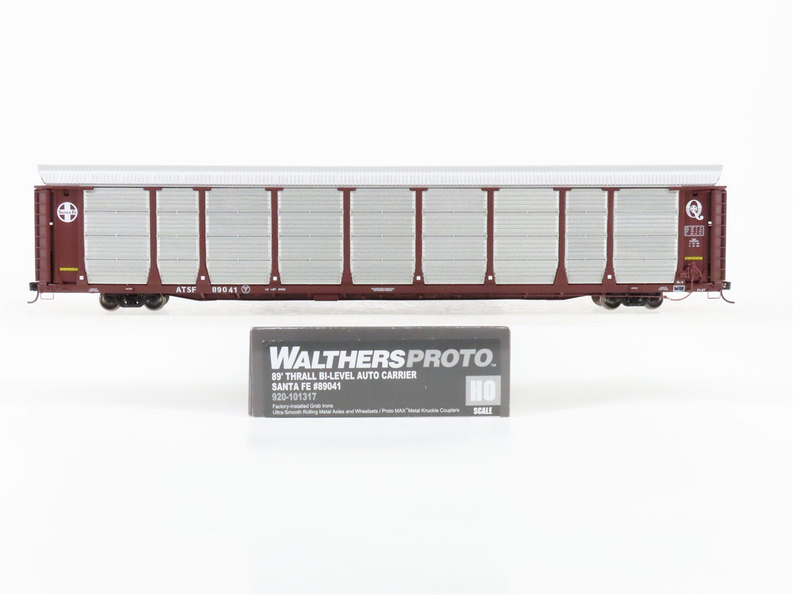 HO Scale Walthers Proto 920-101317 ATSF Santa Fe 89' Thrall Auto Carrier #89041