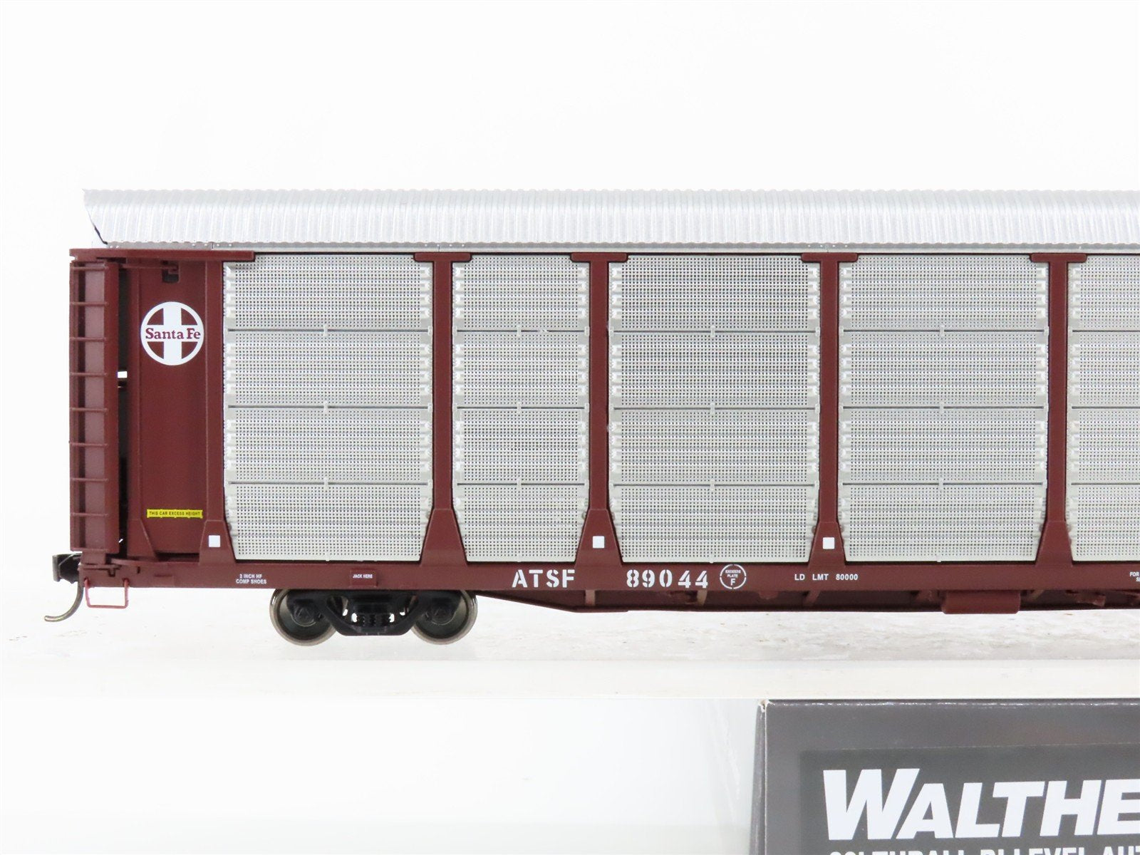 HO Scale Walthers Proto 920-101318 ATSF Santa Fe 89' Thrall Auto Carrier #89044