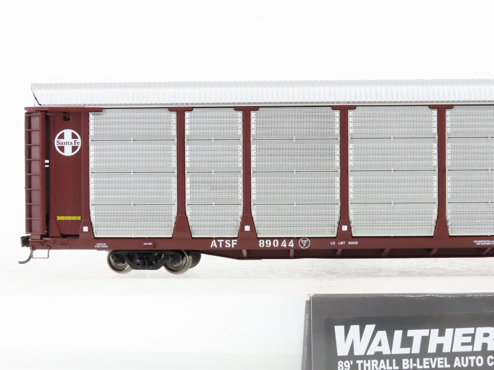 HO Scale Walthers Proto 920-101318 ATSF Santa Fe 89' Thrall Auto Carrier #89044