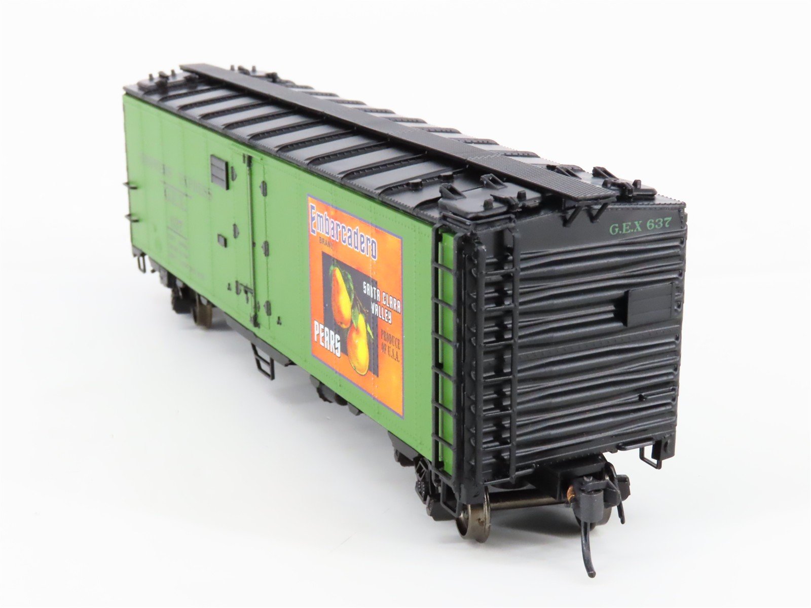 HO Scale YesterYear Models YYM4205-02 GEX Embarcadero Pears Reefer #637