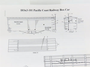 HOn3 Labelle Craftsman Kit #HOn3-101 Undecorated Pacific Coast Wood Box Car
