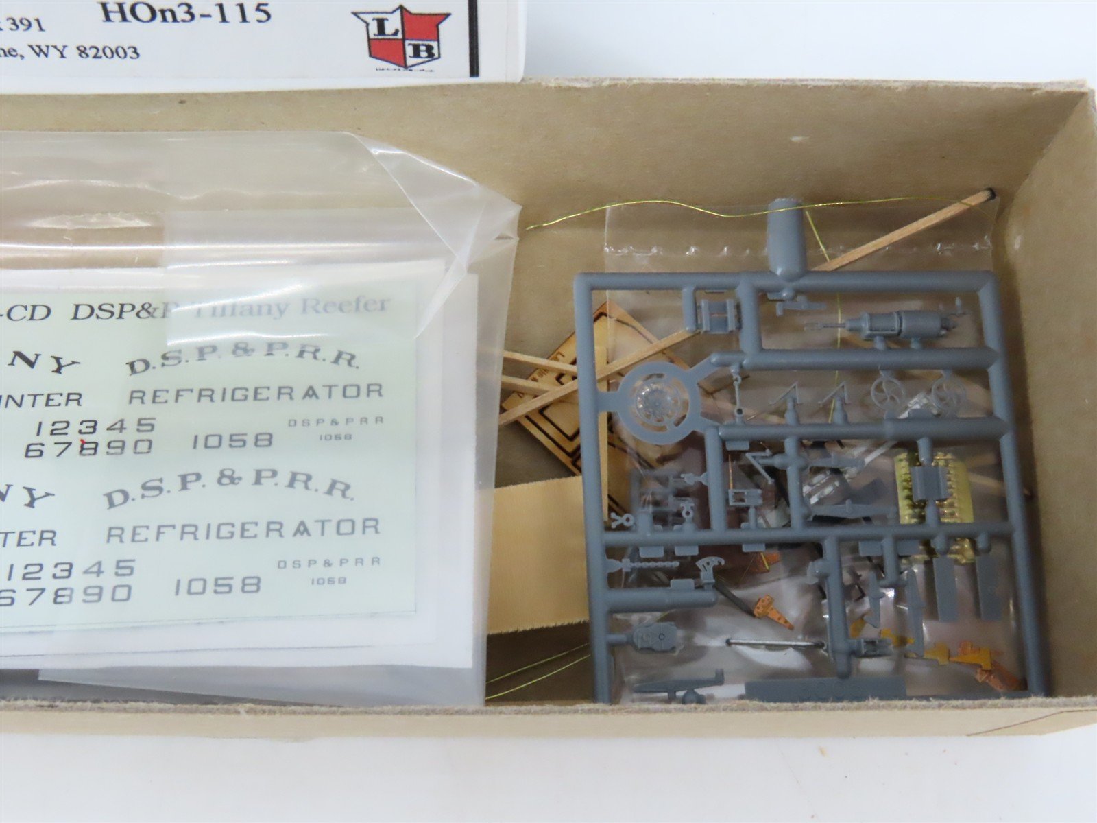 HOn3 Scale Labelle Craftsman Kit #HOn3-115 Undecorated DSP&P Tiffany Wood Reefer
