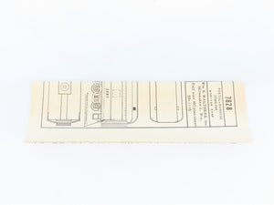 HO Scale Walthers 7828 Undecorated 70' Baggage/RPO Combine Passenger Car