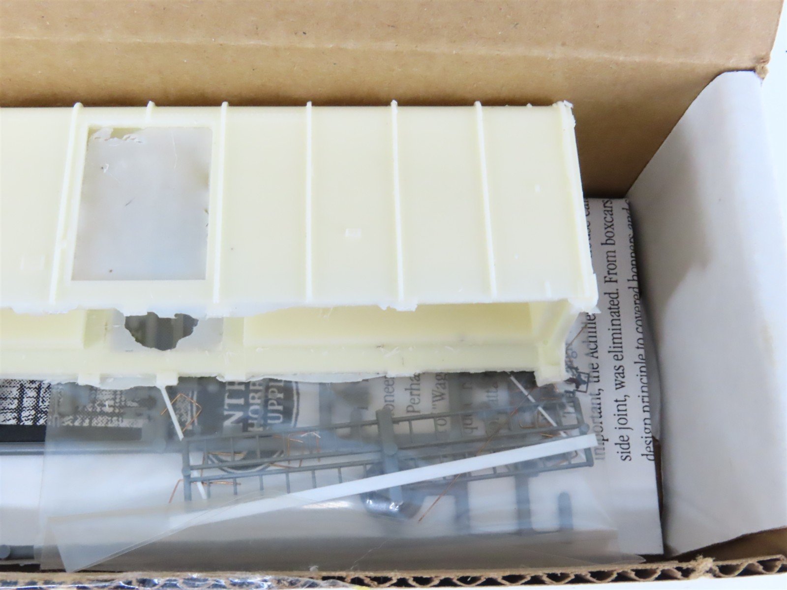 HO Scale West Shore Line Resin Kit #WSL9604 Undecorated B&O Wagontop Box Car