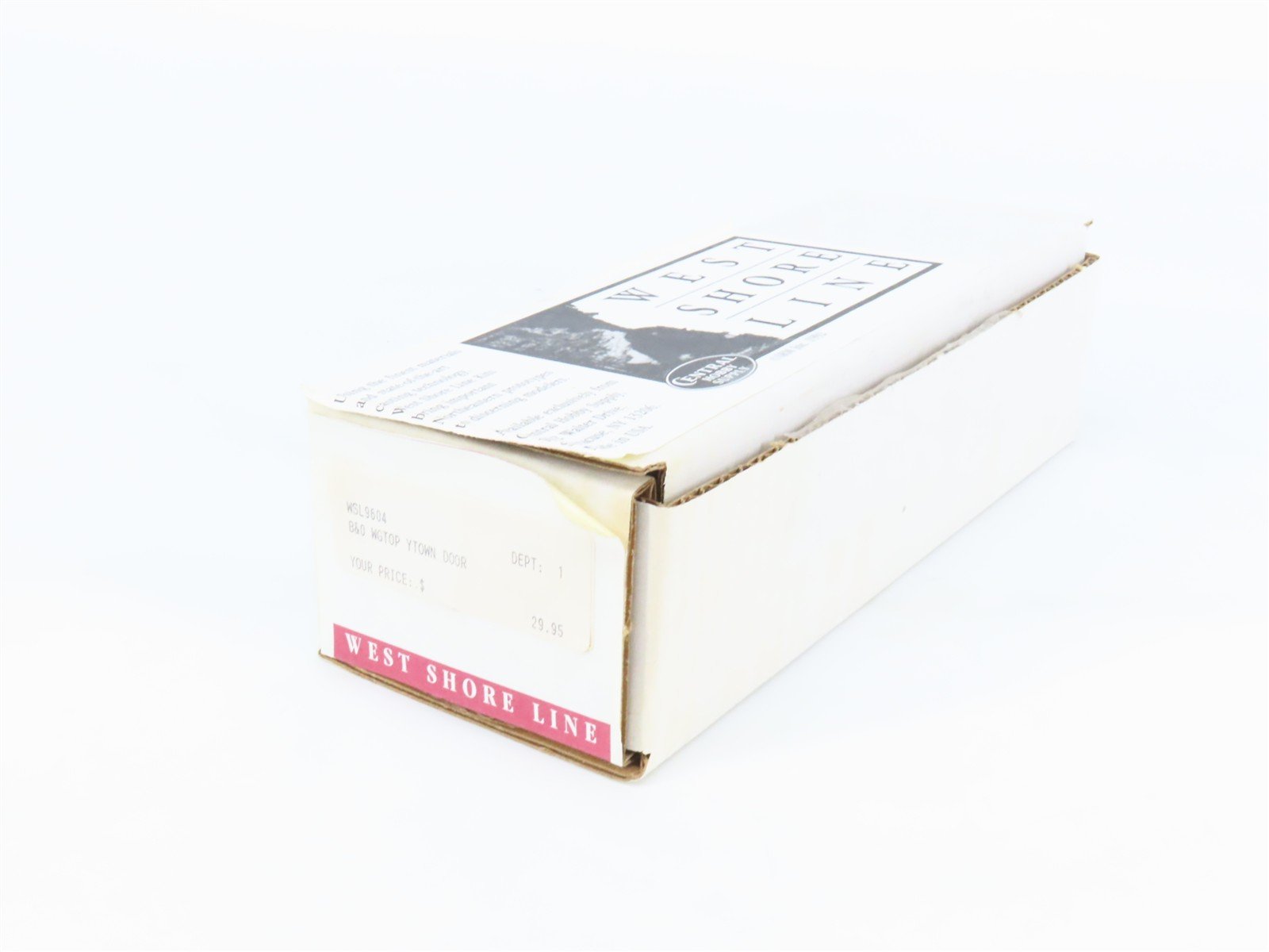 HO Scale West Shore Line Resin Kit #WSL9604 Undecorated B&O Wagontop Box Car