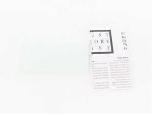 HO Scale West Shore Line Resin #WSL9602 Undecorated B&O M53 Wagontop Box Car