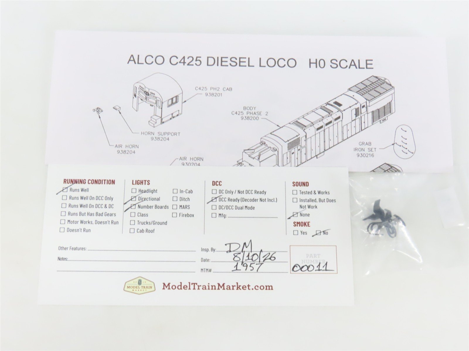 HO Scale Atlas Classic 10000232 SP&S ALCO C-425 Ph. 2 Diesel #324 - DCC Ready