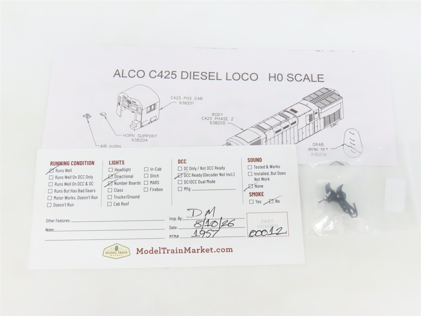 HO Scale Atlas Classic 10000231 SP&S ALCO C-425 Ph. 2 Diesel #313 - DCC Ready