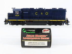 HO Scale Atlas Master 8995 C&O Chesapeake & Ohio EMD GP38 Diesel #4828 w/ DCC