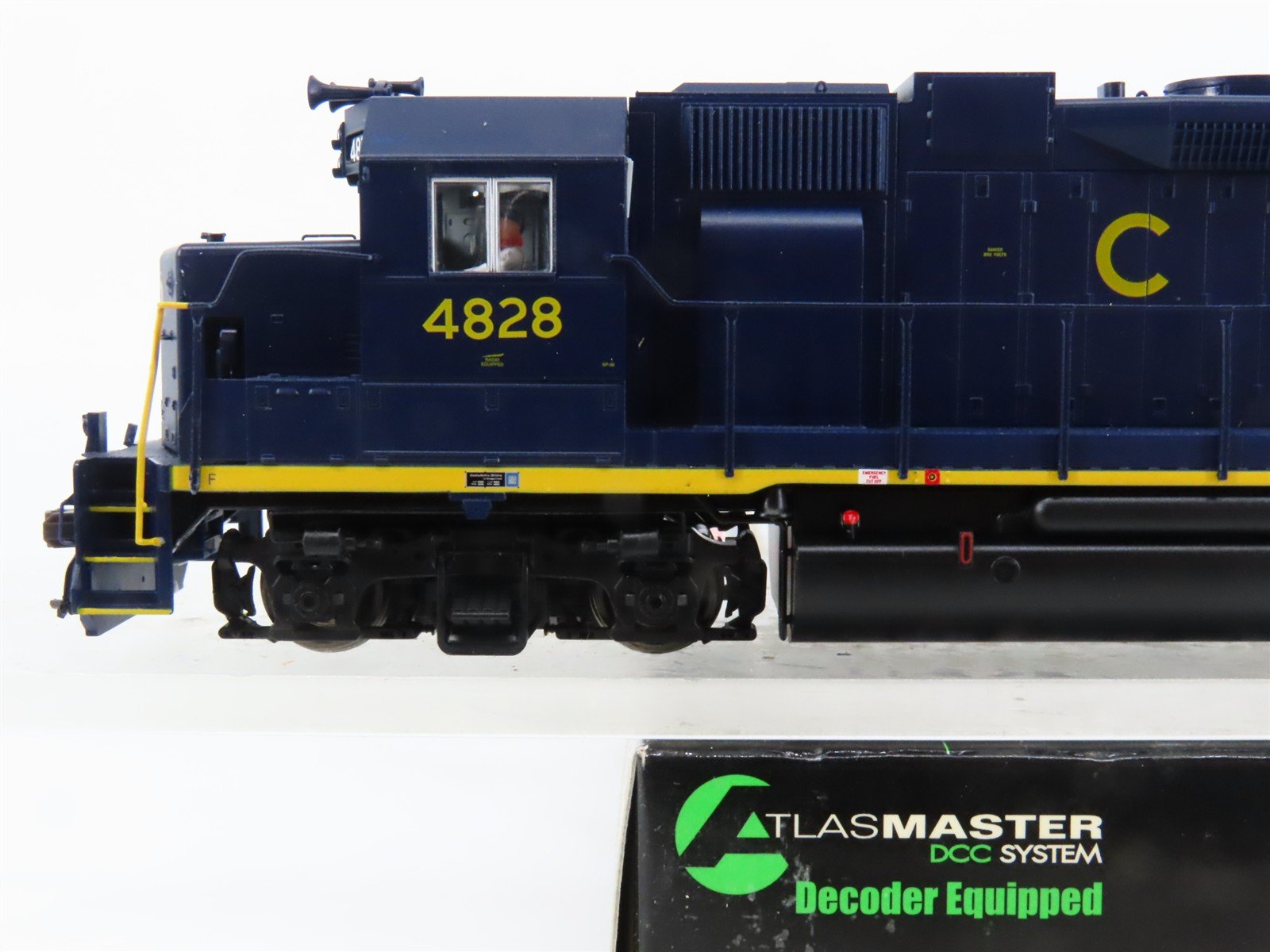 HO Scale Atlas Master 8995 C&O Chesapeake & Ohio EMD GP38 Diesel #4828 w/ DCC