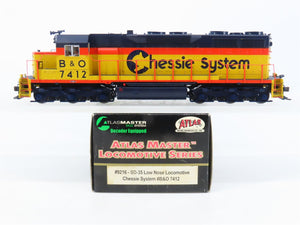 HO Scale Atlas Master 9216 B&O Chessie System EMD SD45 Diesel #7412 w/ DCC