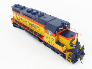 HO Scale Atlas Master 9216 B&O Chessie System EMD SD45 Diesel #7412 w/ DCC