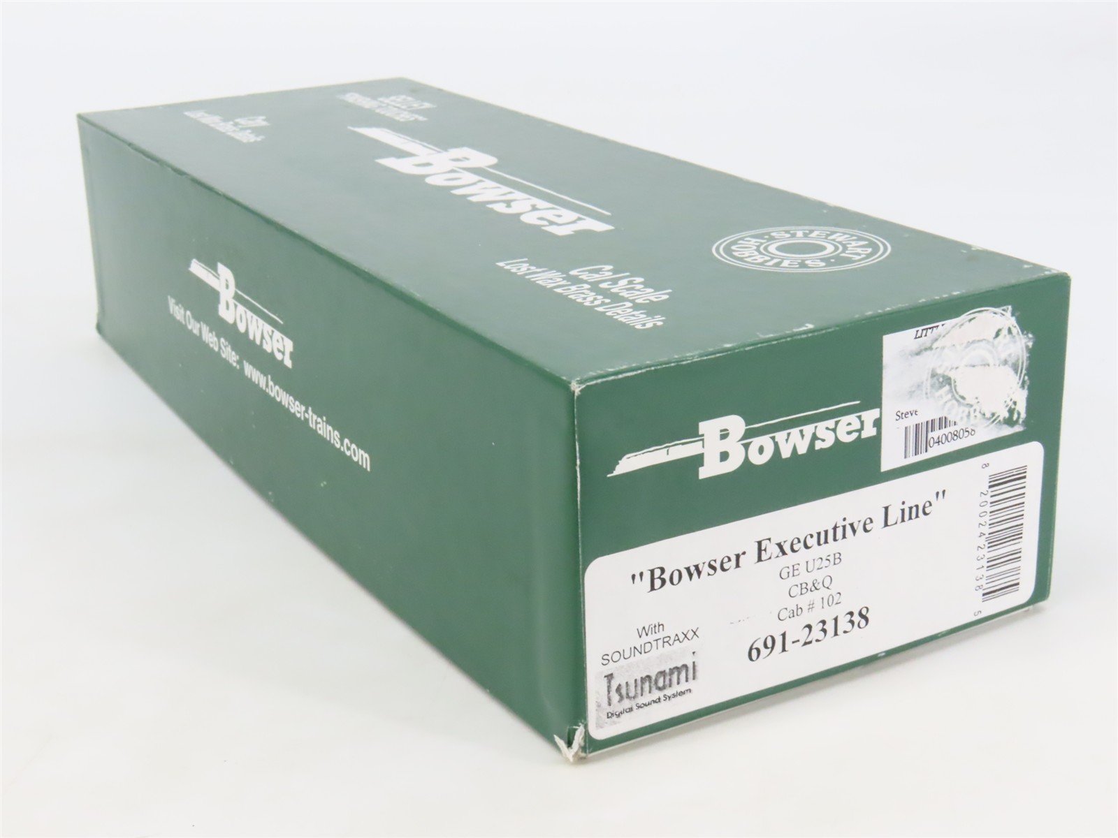 HO Bowser Executive 691-23138 CB&Q Burlington GE U25B Diesel #102 w/ DCC & Sound