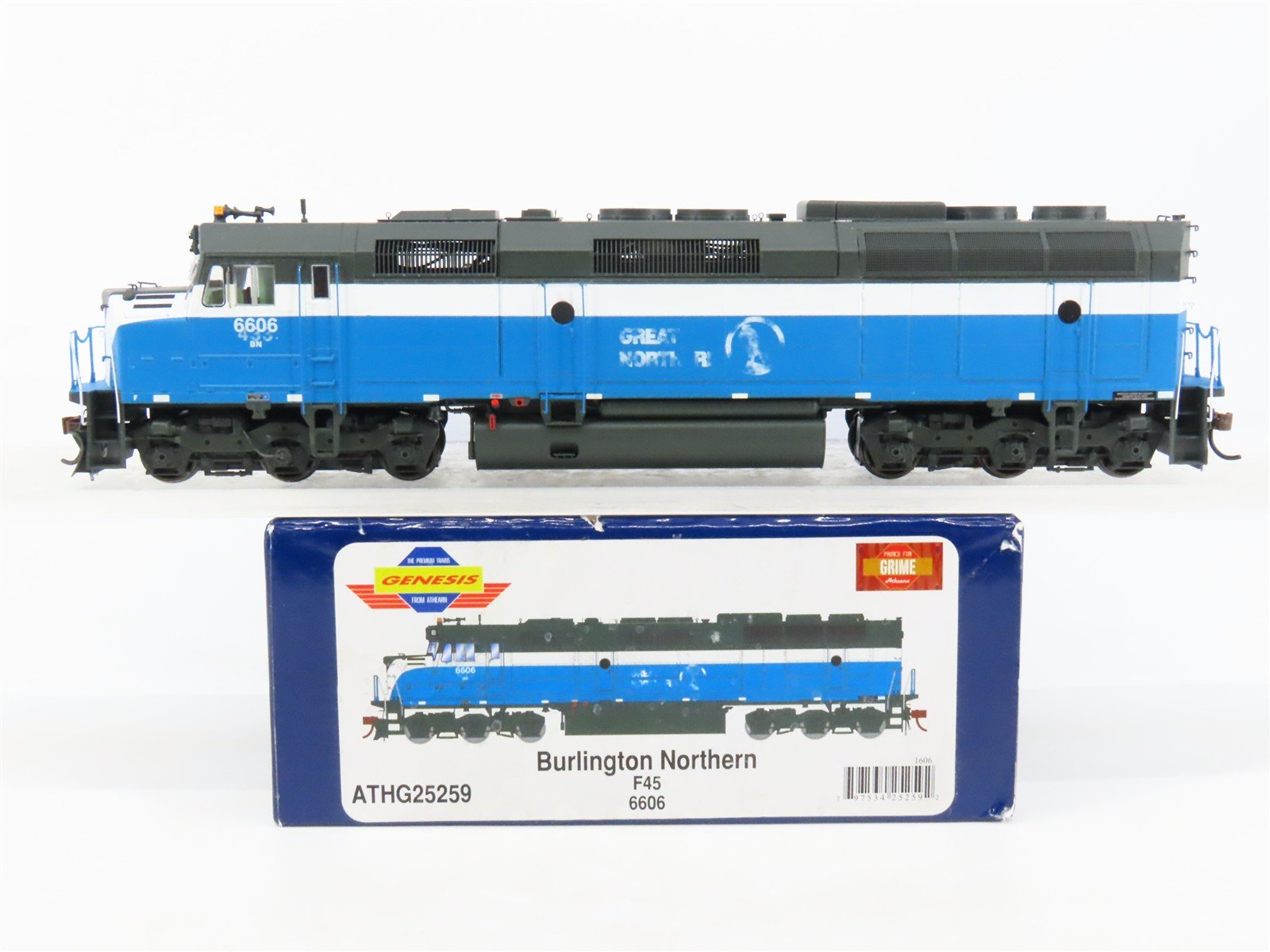 HO Athearn Genesis Primed for Grime ATHG25259 BN/ex-GN EMD F45 Diesel #6606