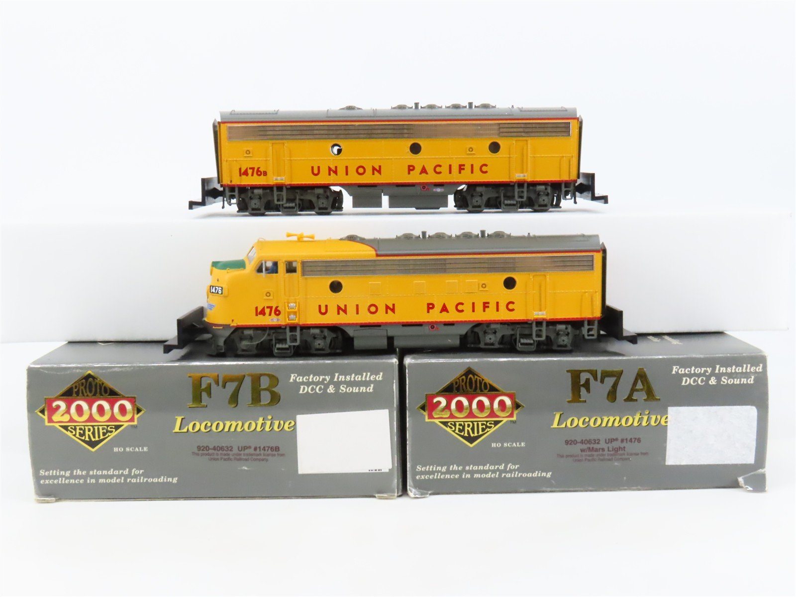 HO Proto 2000 920-40632 UP Union Pacific EMD F7A/B Diesel Set w/ DCC & Sound