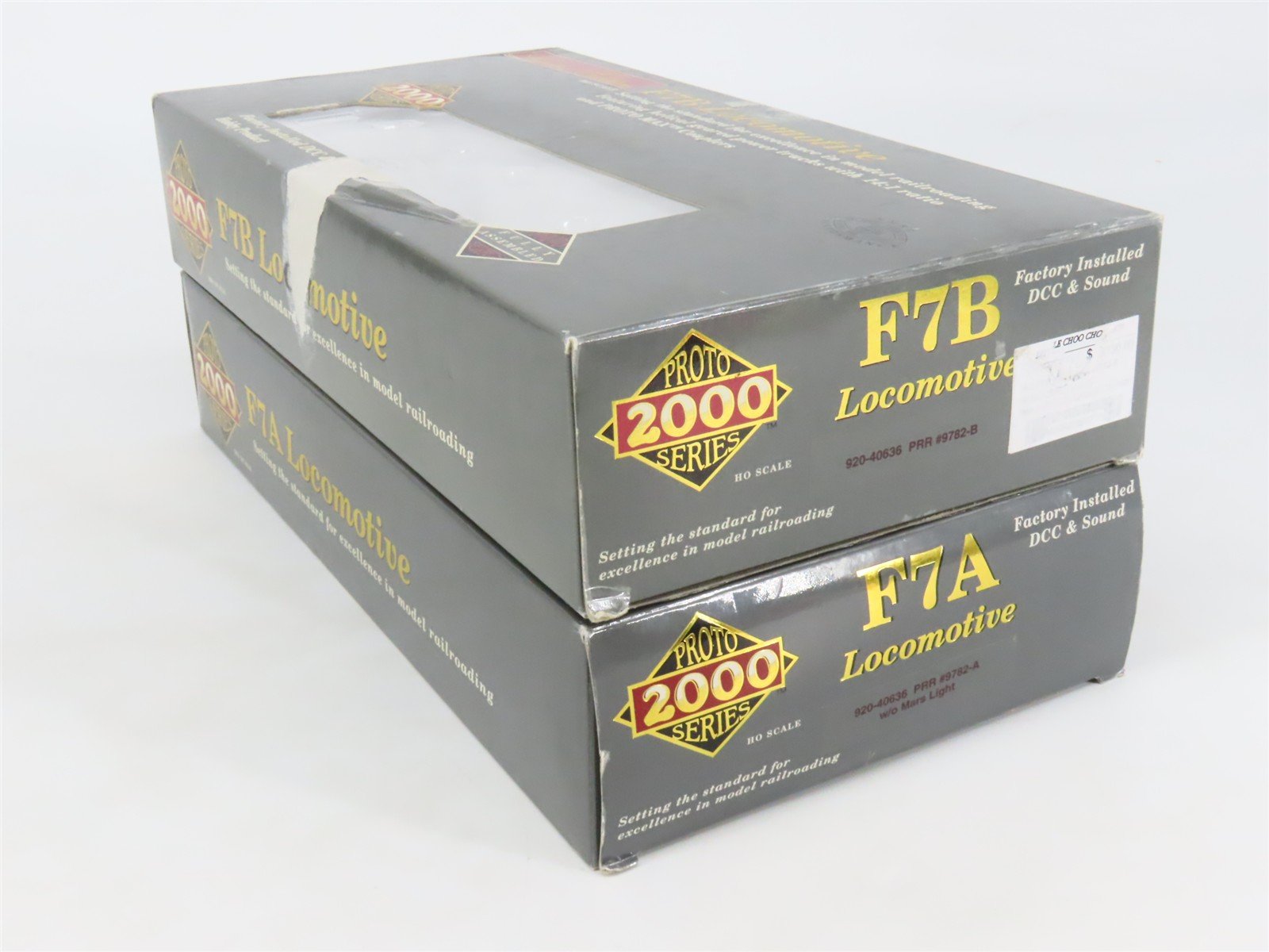 HO Proto 2000 920-40636 PRR Pennsylvania EMD F7A/B Diesel Set w/ DCC & Sound