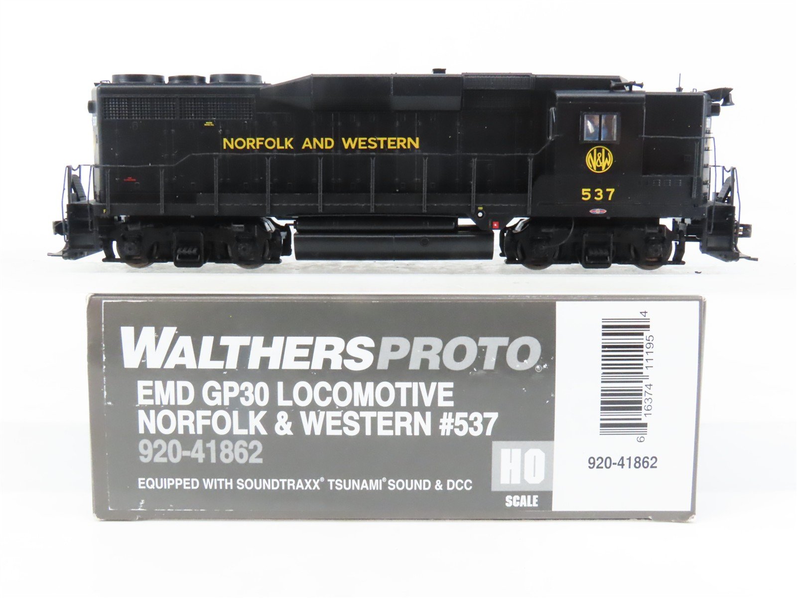 HO Walthers Proto 920-41862 N&W Norfolk & Western GP30 Diesel #537 w/DCC & Sound