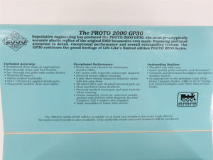 HO Scale Proto 2000 21535 ATSF Santa Fe EMD GP30 Diesel #1207 - BAD GEARS