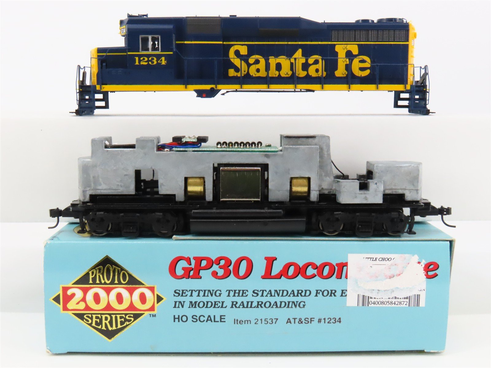 HO Scale Proto 2000 21537 ATSF Santa Fe EMD GP30 Diesel #1234 - BAD GEARS