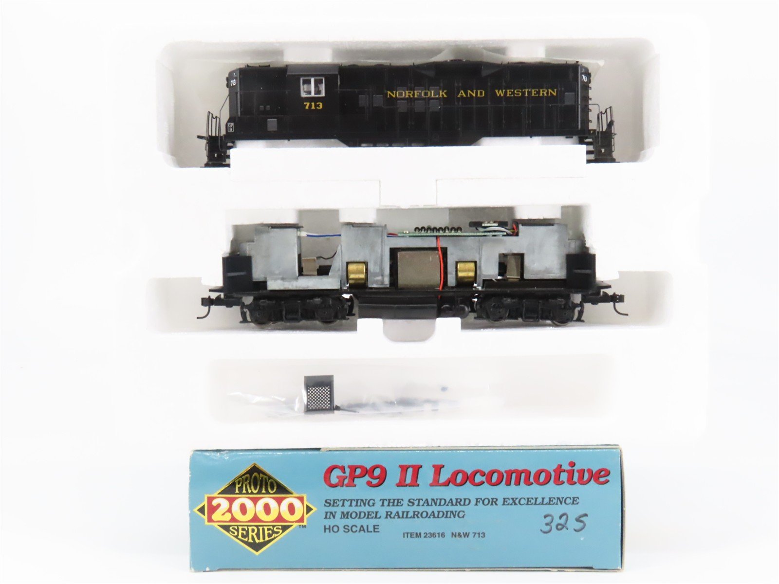 HO Proto 2000 23616 N&W Norfolk & Western GP9 Ph. 2 Diesel #713 - BAD GEARS