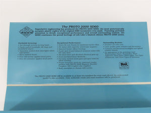 HO Scale Proto 2000 23492 Undecorated EMD SD60 Diesel Locomotive - DCC Ready